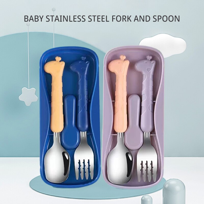 Baby Food Utensil - 2PCSÇocuk Sofra Takımı 304 Gıda Sınıfı