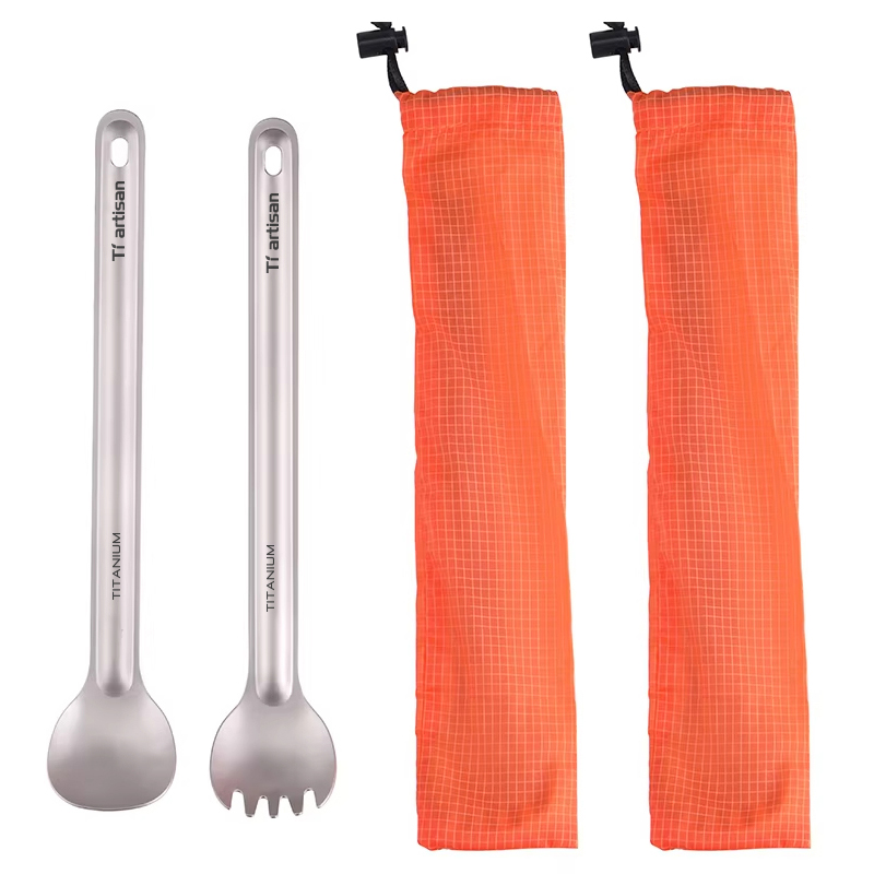 Weaning Spoon Set - Tiartisan Saf Titanyum Çatal Bıçak Takımı