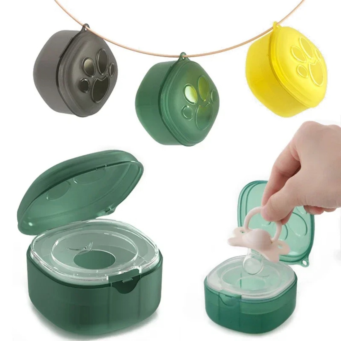Baby Food Container - Gıda Sınıfı Silikon Emzik Kutusu Bebek