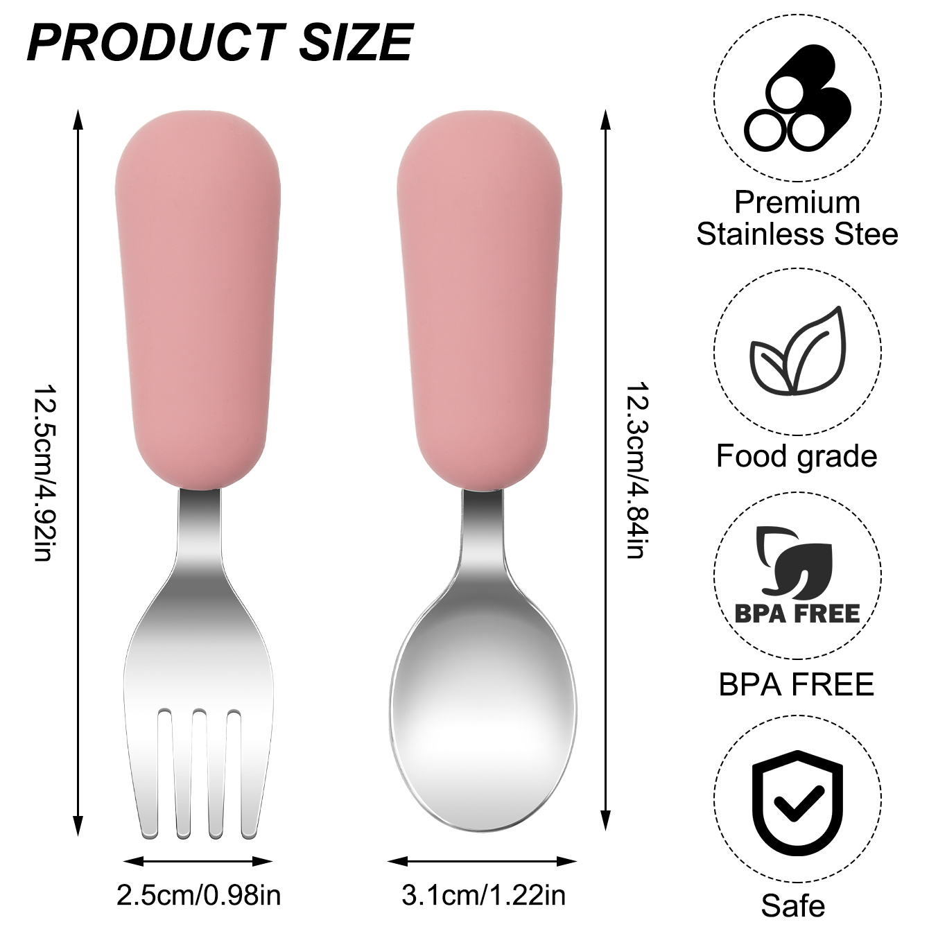 Renk Çocuklar 2 ADET Paslanmaz - Baby Food Utensil incelemesi ve fiyatı