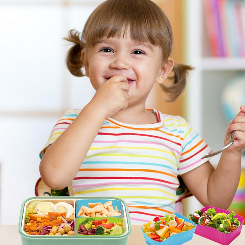 8 adet silikon öğle yemeği kut - Baby Food Container incelemesi ve fiyatı