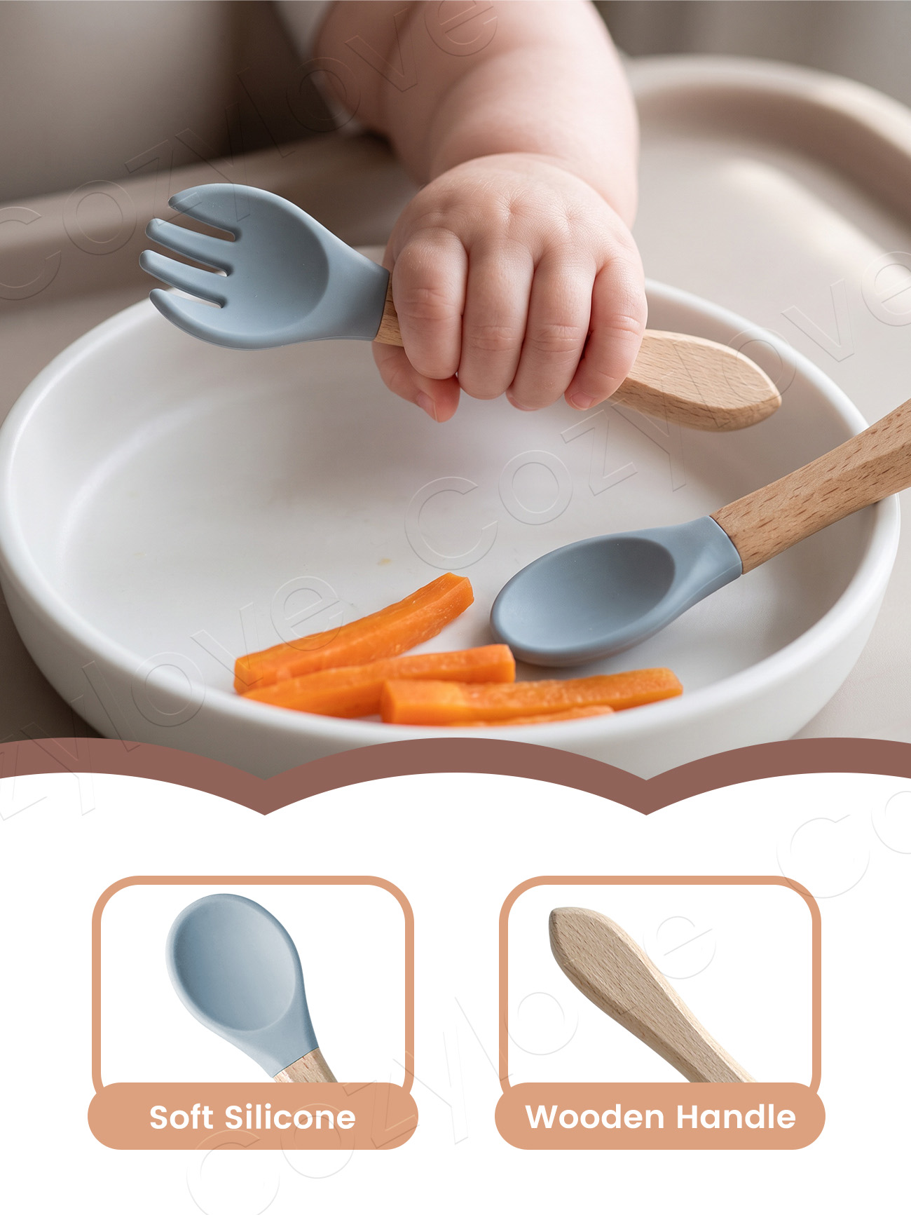 Bebek Silikon Çatal Kaşık Seti - Baby Food Utensil incelemesi ve fiyatı